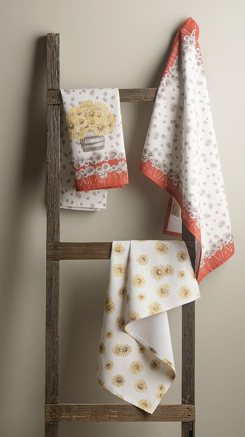 Maison d' Hermine Kitchen Towels Set of 3 Reusable 100% Cotton 27.50" x 20" - Image 8