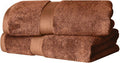 SUPERIOR Egyptian Cotton Plush & Absorbent, Bath Towel Set of 2, Rust | Quick by SUPERIOR