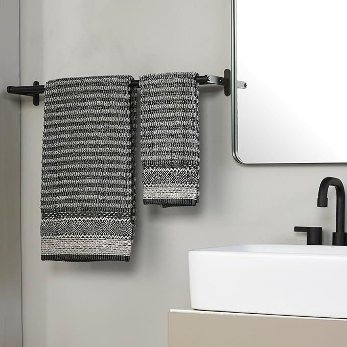 SKL Home Lewis Hand Towel Set-2pc, Premium 100% Cotton, bar or any sink space. - Image 2