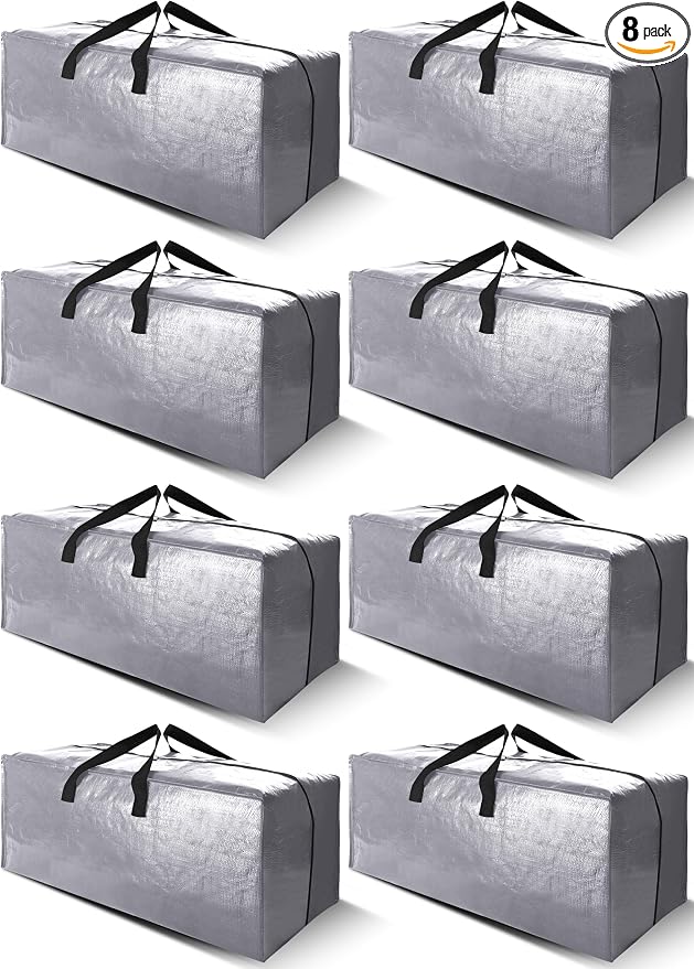 Cosy Family 8 Pack Heavy Duty Extra Large Moving Bags by Cosy+Family