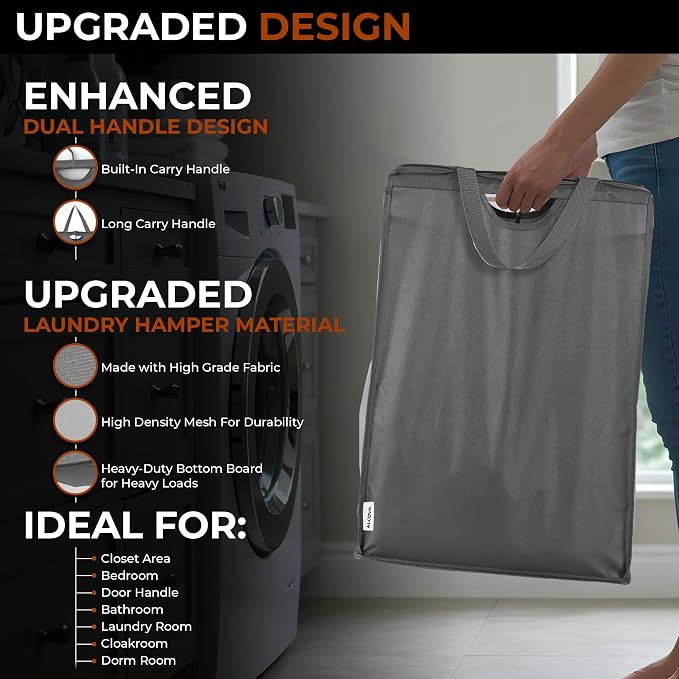 ALCOVA 2 Pack Hanging Laundry Hamper - Image 3