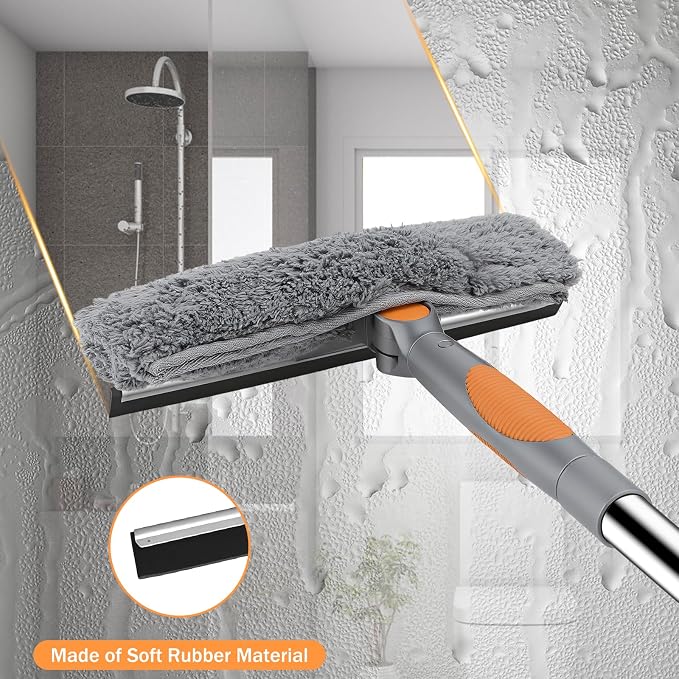 SetSail Window Squeegee with 66in Extension Pole 2-in-1 Window Cleaning Kit | - Image 6