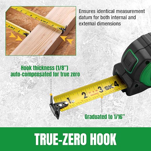 SK 16FT Tape Measure with Magnetic Hook and Self-Locking Mechanism - Image 6