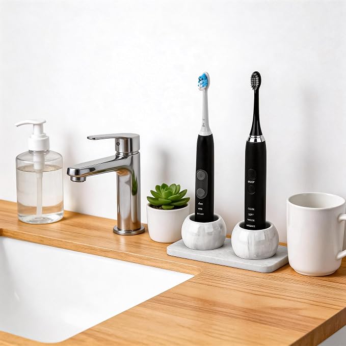 2 Pack Ceramic Toothbrush Holder - Image 7