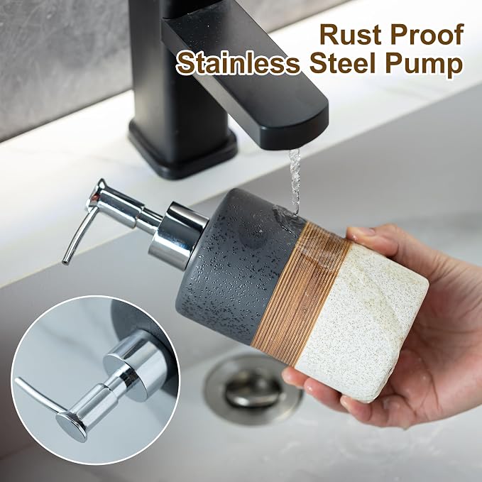 Ceramic Dish Soap Dispensers Set of 2 - Image 4