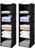 BOOMIBOO Hanging Closet Organize and Shelves, 5-Hanging Shelf（2 Pack by BOOMIBOO