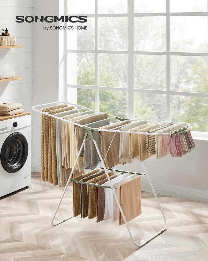 SONGMICS Clothes Drying Rack, - Image 2
