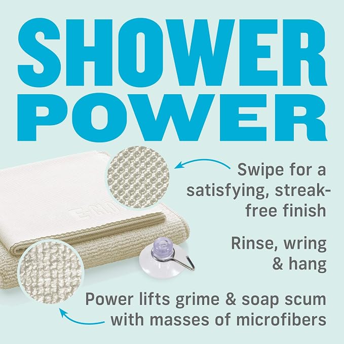 E-Cloth Shower Cleaning Kit, Reusable Microfiber Cleaning Cloth, Ideal Shower - Image 8