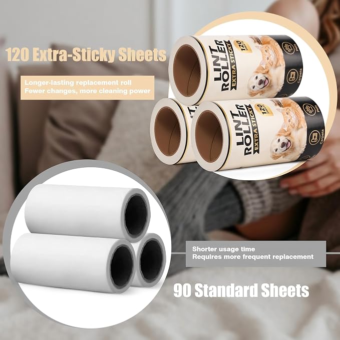 Extra Sticky Lint Roller Refills - Image 5