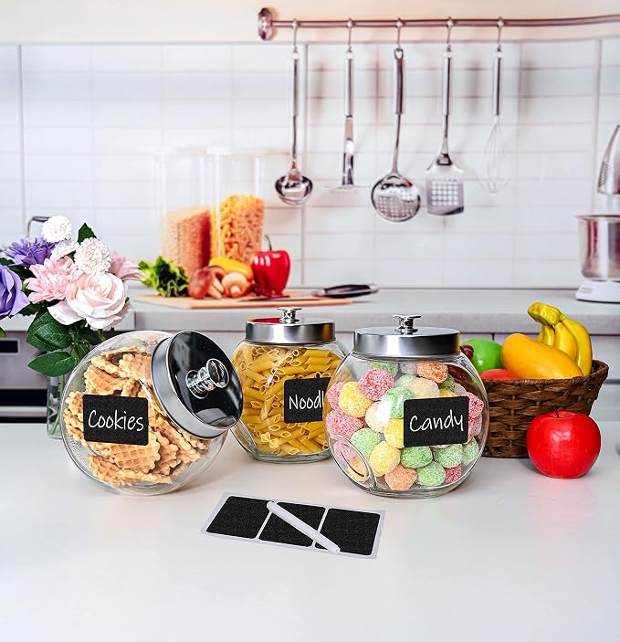 Glass Cookie Jars for Kitchen Counter 75oz Food Storage Canisters - Image 8