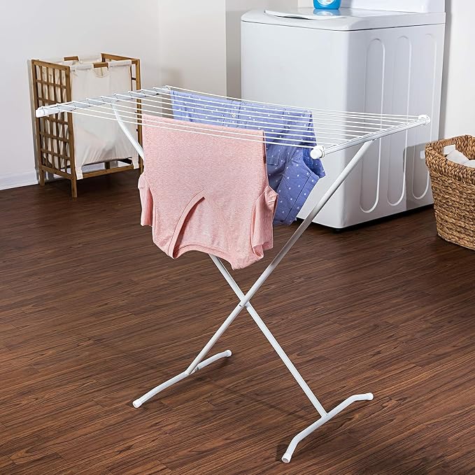 Honey-Can-Do Collapsible Clothes Drying Rack – Sturdy Metal X-Frame, - Image 2