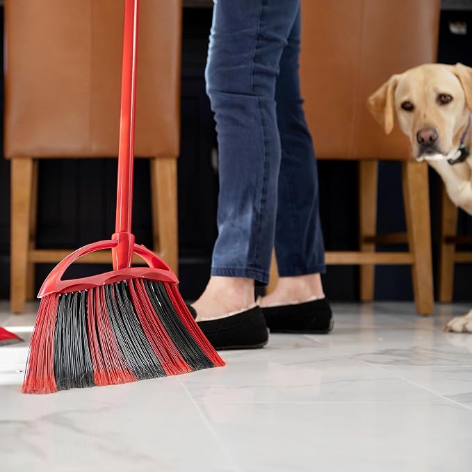 O-Cedar One Sweep Broom & Step-On Dustpan Set | Patented Wave Bristles Remove - Image 18