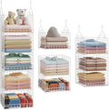 Yuyetuyo 5 Tier Hanging Closet Organizer Separable Hanging Closet Shelves by Yuyetuyo