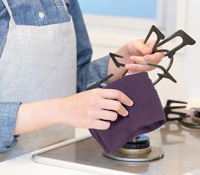 Utopia Towels Kitchen Bar Mops, 16x19 in, 100% Cotton, Plum | Multi-Purpose - Image 5