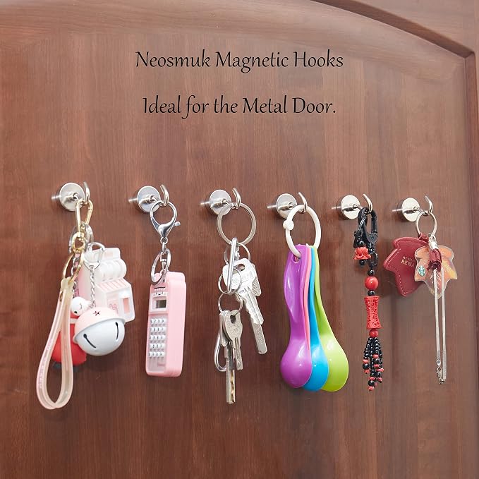 Neosmuk Magnetic Hooks, 40lb Heavy Duty, 10 Pack - Image 5