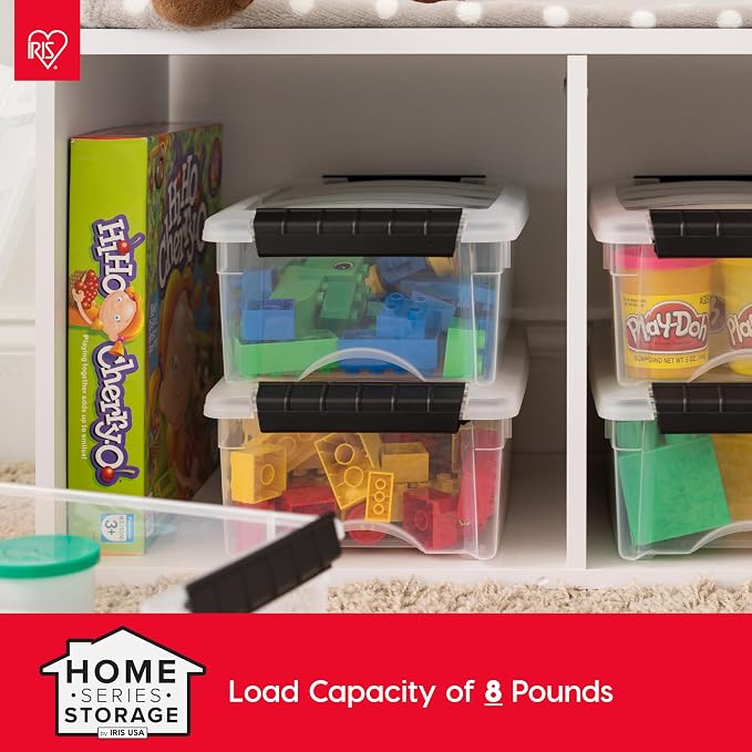 IRIS USA 10-Pack 6 Quart Storage Bins - Image 10