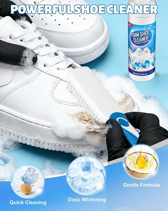 Jevvu Shoe Cleaner, Sneaker Cleaner Foam - Image 5