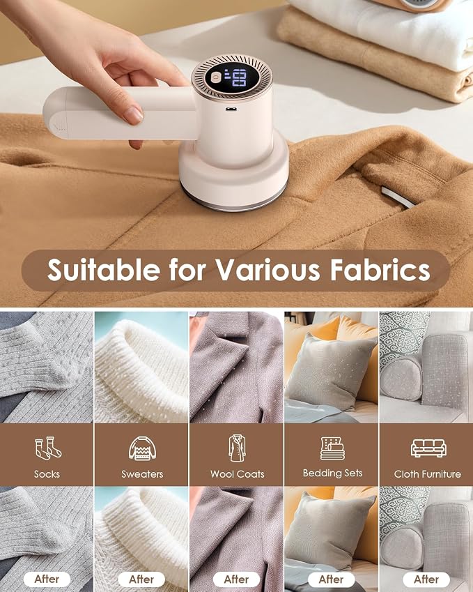 HOMEASY Fabric Shaver, Rechargeable Lint Remover - Image 4
