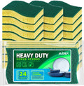 AIDEA Sponges Kitchen-24Count, Heavy-Duty Scrub Sponges, Sponges by AIDEAHOME
