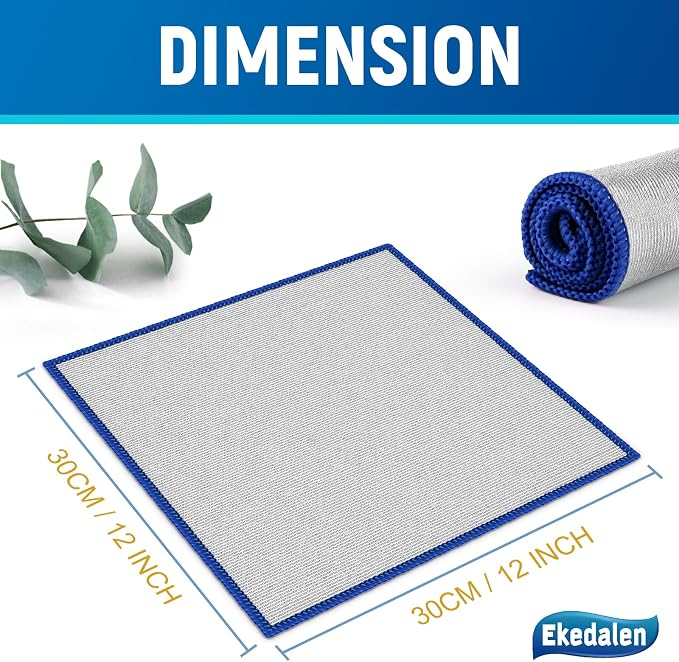 Ekedalen Microfiber Cleaning Cloth Lint Free Glass Polish - Image 4