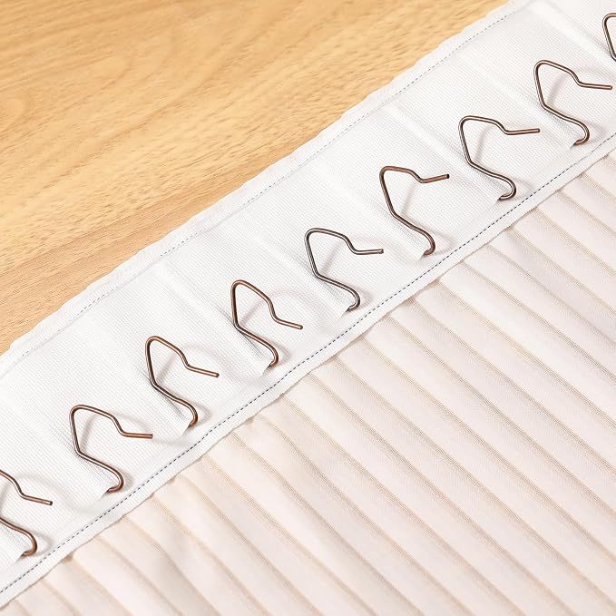 Outus 58 Pack Metal Curtain Hooks Pin-On Drapery 1.2x1, - Image 7