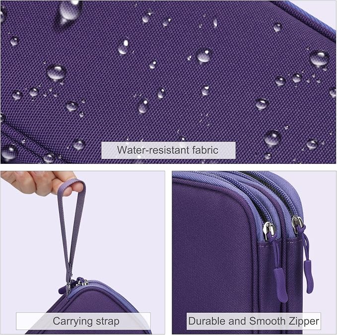 FYY Electronic Organizer, Travel Tech Pouch Bag, Waterproof, Double Layers - Image 4