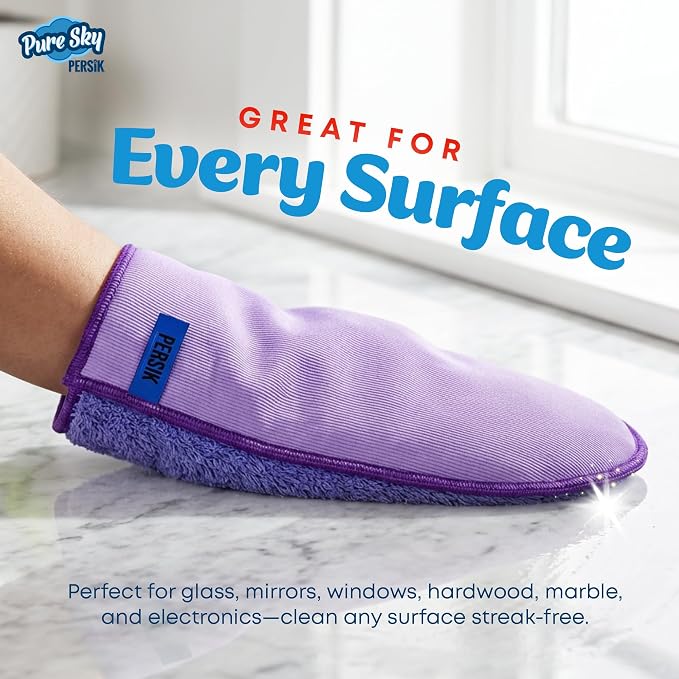 persik Pure-Sky Ultra Microfiber Cleaning Glove – JUST ADD Water No Detergents - Image 5