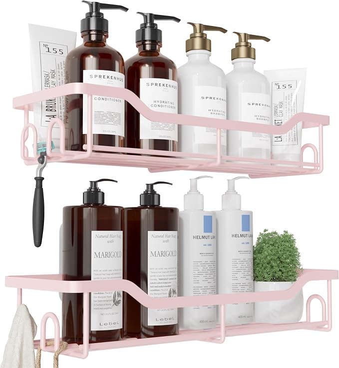 Kitsure Shower Caddy, Adhesive Shower Organizer - Image 3