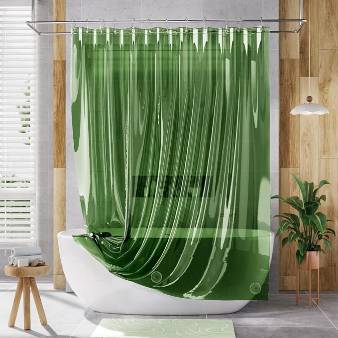 AmazerBath 72x78 Long Shower Curtain Liner, Waterproof PEVA Shower Liner - Image 7
