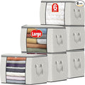 90L Clothes Storage, Foldable Thick Fabric Blanket Storage Bags | Foldable by Fabtotes