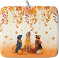 Giwawa Fall Dogs Dish Drying Mat Autumn Leaves Reusable Dishes Pad 16"x18" by Giwawa