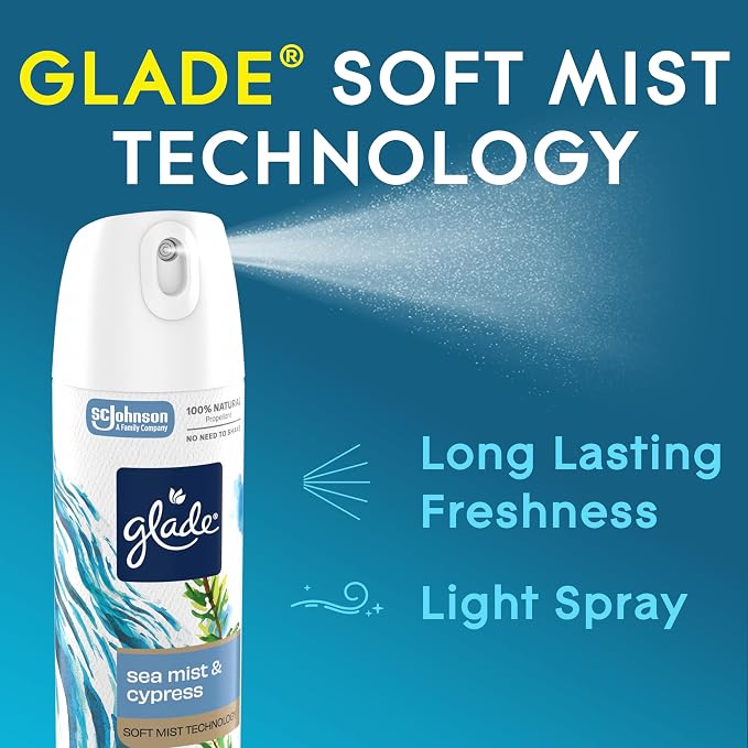 Glade Air Freshener Room Spray, Sea Birch Scent, Odor Fighting to Deliver Long - Image 3