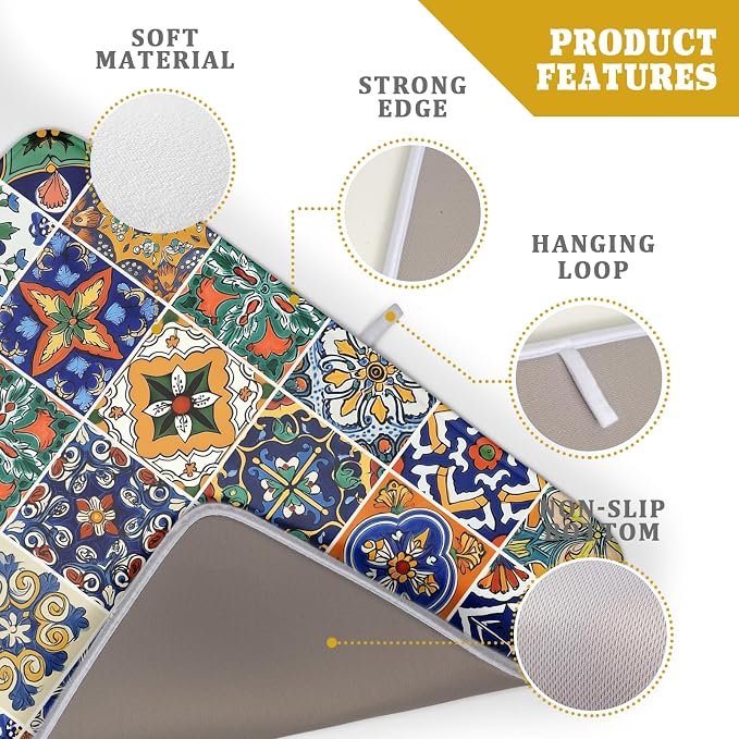 Talavera Mexican Tiles Dish Drying Mat - Image 4