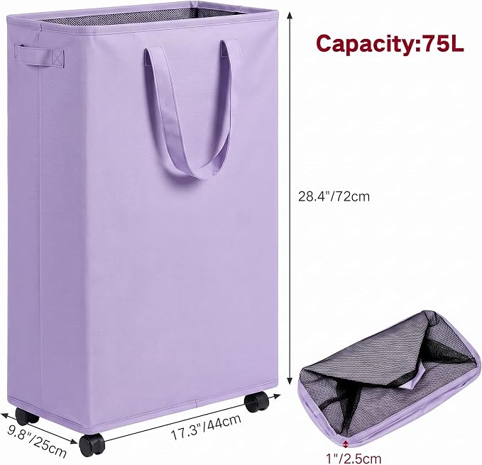 efluky Slim Laundry Hamper - Image 2