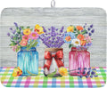 Kawani Spring Summer Flowers Dish Drying Mat by Kawani