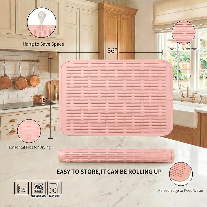 MicoYang Silicone Dish Drying Mat - Image 2