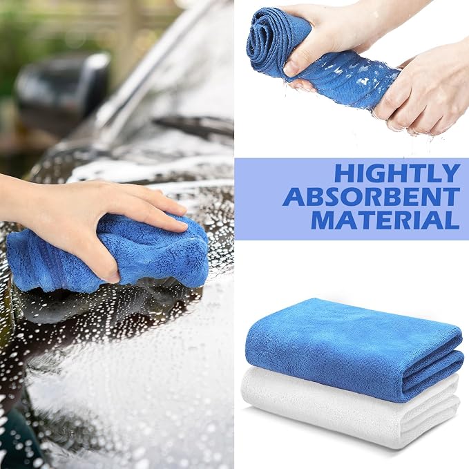 SmoothNovelty 10 Pcs Extra Large Microfiber Cloth 30" x 20" Large Floor - Image 2