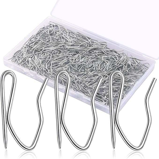 Sopito 200Pcs Curtain Hooks for Door Window Shower Curtain, Durable Metal by Sopito