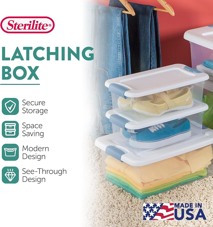 Sterilite Latching Box with Lids - Image 2
