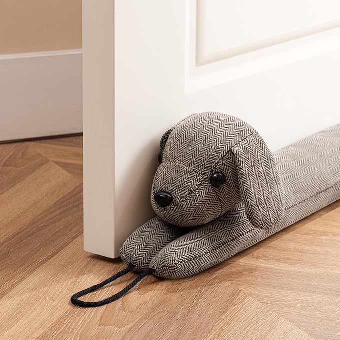 Sunolga Door Draft Stopper Blocks Hot and Cold Air, Weighted Sand and Cotton by SunolgaIndustriesInc