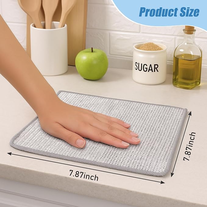 Aidoclip 30PCS Non Scratch Steel Wool Dishcloth Scrubber Pads Kitchen Set - Image 6