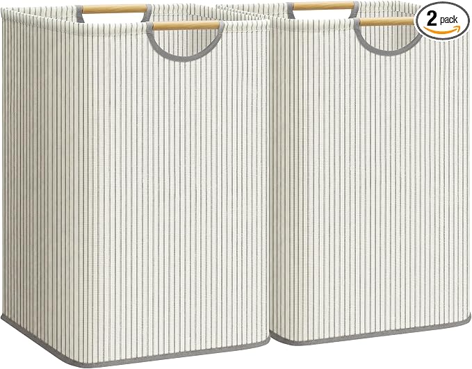 STORAGE MANIAC 2-Pack Large Laundry Hamper, 100L Collapsible Laundry Basket by STORAGEMANIAC