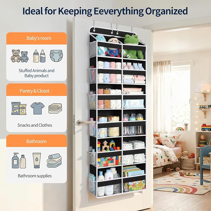 Yecaye 6 Tier Over The Door Organizer, Door Organizer - Image 8
