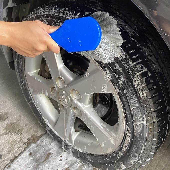 Wheel & Tire Brush for Car Rim, Soft Bristle Car Wash Brush - Image 5