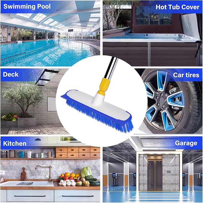 ITTAR 55" Extendable Floor Scrub Brush, Restaurant, Patio & Garage Cleaning - Image 9