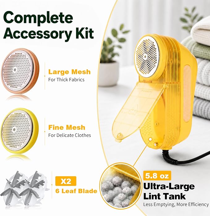 Fabric Shaver for Clothing and Furniture, 30W Commercial Corded Lint Remover - Image 8