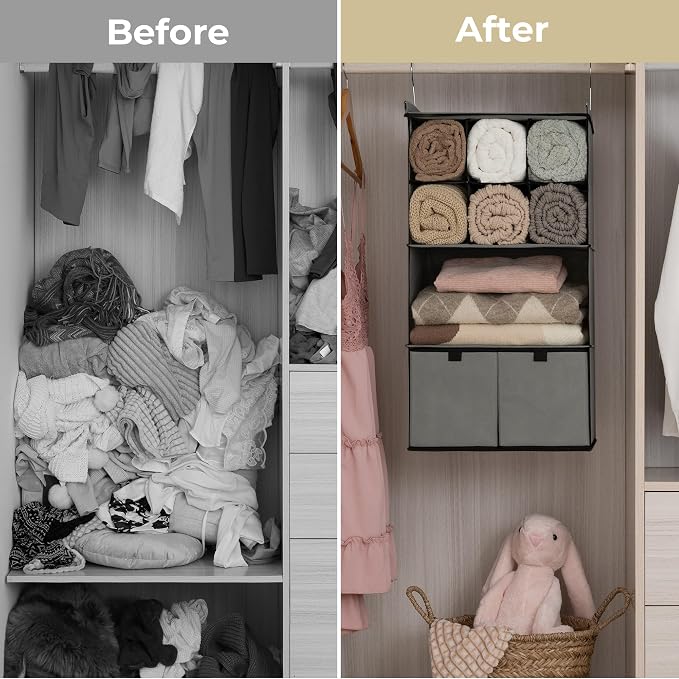 GRANNY SAYS 4-Shelf Hanging Closet Organizer - Image 7