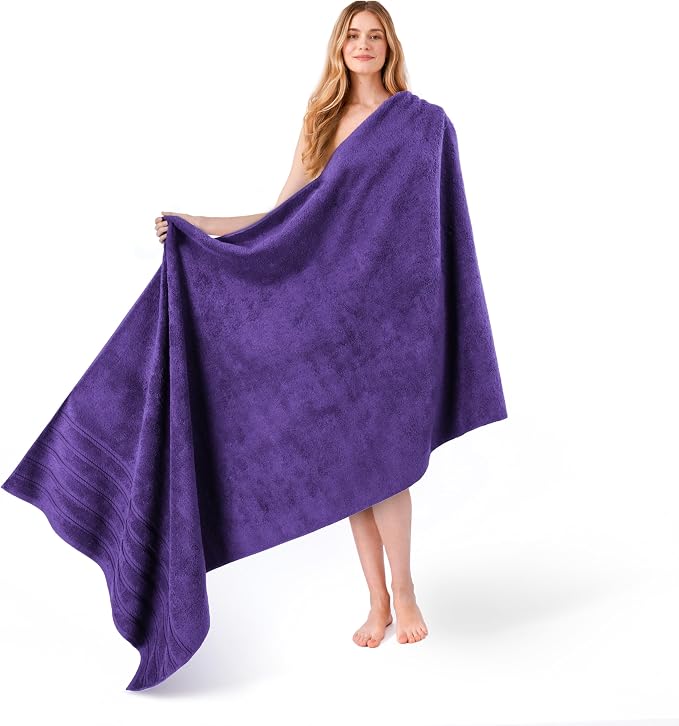 American Soft Linen 100% Cotton Luxury Turkish Towels, 35x70 XL Bath Sheet | by AmericanSoftLinen