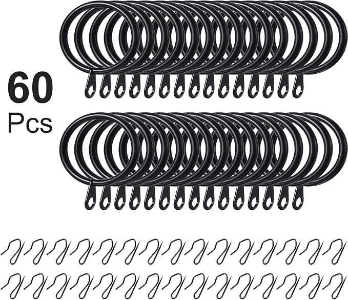 Hotop 30 Pcs Metal Curtain Rings - Image 3