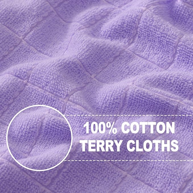 Homaxy 100% Cotton Terry Kitchen Towels, 8 Pack - Image 2